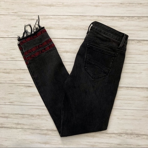 DRIFTWOOD Jackie Stripe Trim Ankle Jeans | Size 26 - Picture 5 of 11